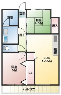 ダイタ荒川ハイツ2号館【2階】の間取り