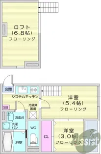 GOLAI薬師堂【1階】の間取り
