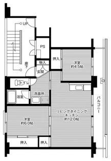 ビレッジハウス小浜1号棟【5階】の間取り