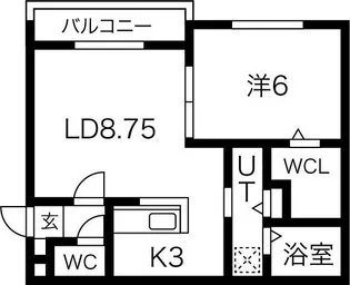 エクセルパーク【1階】の間取り