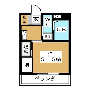 フジマンション行徳【5階】の間取り