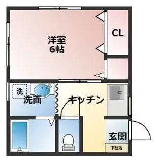 コーポレイナ【1階】の間取り