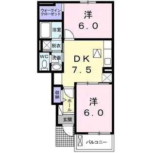 ラ・セゾン【1階】の間取り