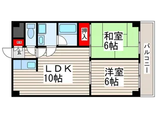 アネックス仲松【5階】の間取り