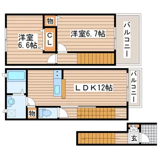 サンパティーク C棟の間取り
