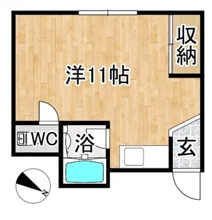 ソフィア南造道【2階】の間取り