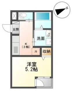 コンフォーティアエスパース【1階】の間取り