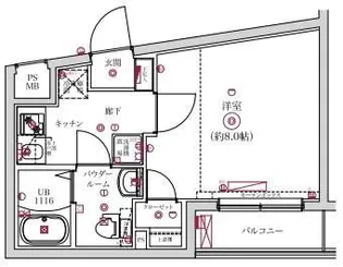 レンティーヴァ綾瀬【2階】の間取り