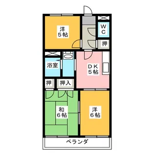 フレグランス若葉【2階】の間取り