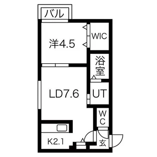 Wind Hills【3階】の間取り