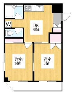 レジデンス淡島【3階】の間取り