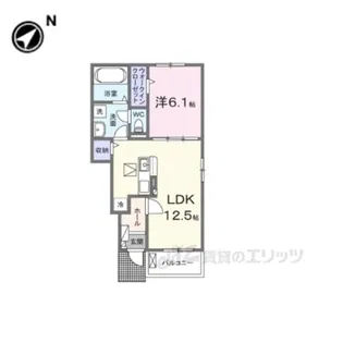 後三条アパート2棟【1階】の間取り