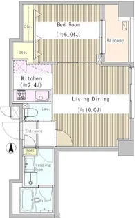 プラムコート東中野【1階】の間取り