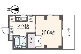 筑波ハイツ【1階】の間取り