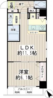 アーバン・スクエア鶴見中央【5階】の間取り