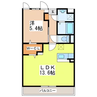 ヒルトップ・ヴァレ【3階】の間取り
