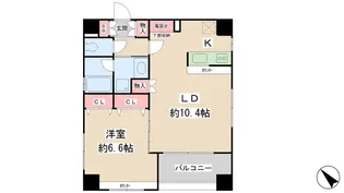 プレール・ドゥーク水天宮II【3階】の間取り