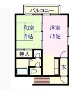 ハイネス油川第二【1階】の間取り