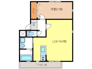 岐阜県岐阜市石原2【アパート】の間取り