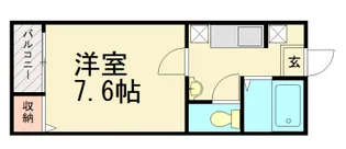 プランドール福工大前【1階】の間取り
