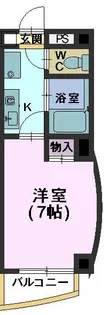 シティブリッジ植田西【4階】の間取り
