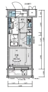メインステージ武蔵小杉【1階】の間取り