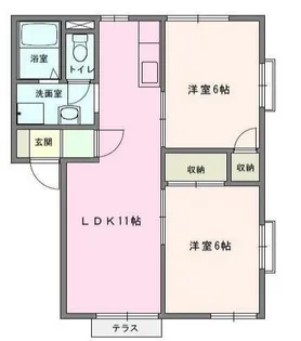 グランデールA【1階】の間取り