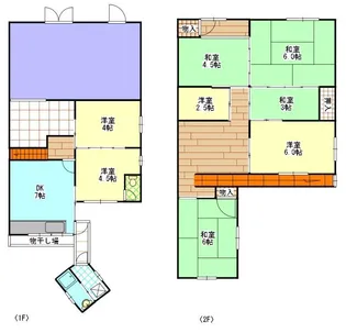 岡山県岡山市東区西大寺中2【一戸建】の間取り