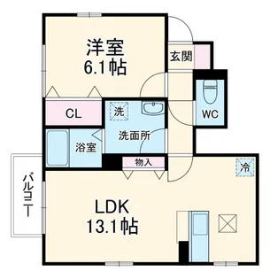 ドエル【1階】の間取り