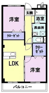 レジダンス・フルール【1階】の間取り