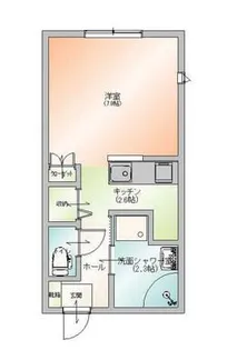 ワンにゃんハウスティラーノ2番館【1階】の間取り