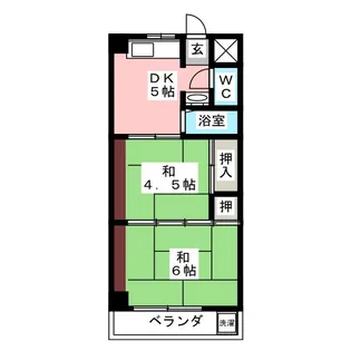 マツヤマンション【4階】の間取り