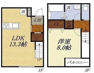 静岡県磐田市立野【一戸建】の間取り