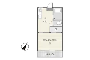 パインコーポB【1階】の間取り