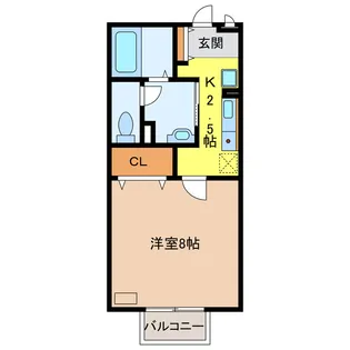 ルミエール B【2階】の間取り