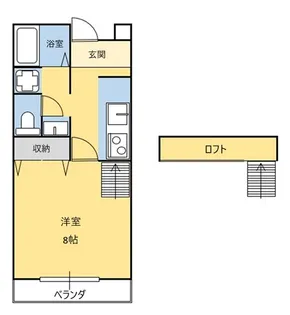 サニーK【2階】の間取り