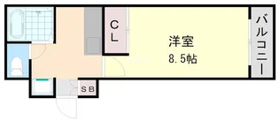大阪府大阪市平野区平野市町1【マンション】の間取り