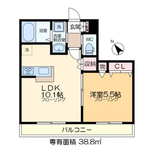 ヘーベルメゾン新浦安【2階】の間取り