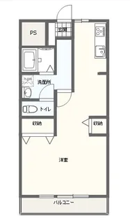 ラルシュ・ドゥ・ノワ【6階】の間取り