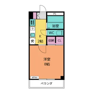 1Kの間取り画像