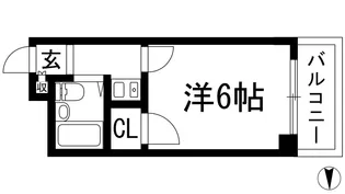 1Kの間取り画像