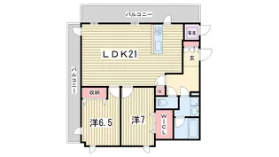 メディナ烏丸御池【12階】の間取り