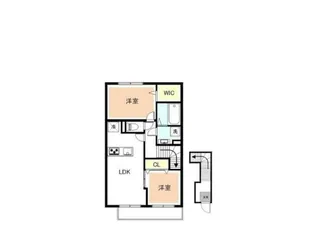 コーポみらい平【2階】の間取り