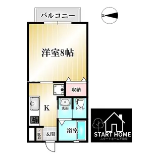 メゾンb【1階】の間取り