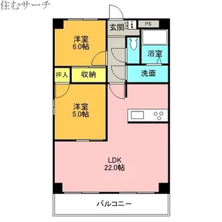 プロミネント四日市【4階】の間取り