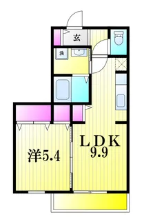 ガーデンヒルズ A棟【1階】の間取り