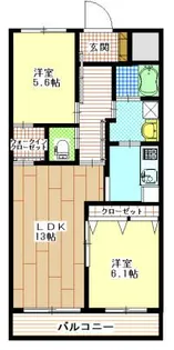 サウザントマンション【3階】の間取り