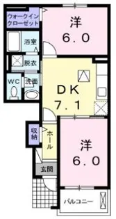 ラフレシール C棟【1階】の間取り
