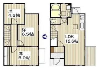 神奈川県横浜市栄区飯島町【一戸建】の間取り