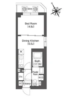 コンフォリア上目黒【3階】の間取り